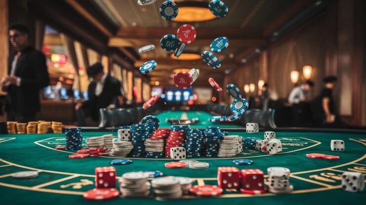 mahjong77 live dealer casino studio multi-camera setup